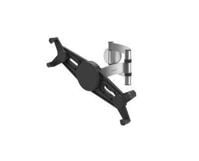 Hama Soporte de Pared para Tablets de 7 a 11\" - Capacidad 1kg - Funcion Rotativa - Aluminio - Color Negro y Plata