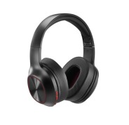 Hama Spirit Calypso II Auriculares con Microfono Omnidireccional - Bluetooth - Rango 10m - Diadema Ajustable - Plegable - Asistente de Voz - Carga por USB-C - Color Negro y Rojo