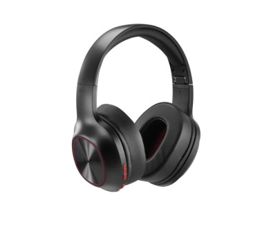 Hama Spirit Calypso II Auriculares con Microfono Omnidireccional - Bluetooth - Rango 10m - Diadema Ajustable - Plegable - Asistente de Voz - Carga por USB-C - Color Negro y Rojo