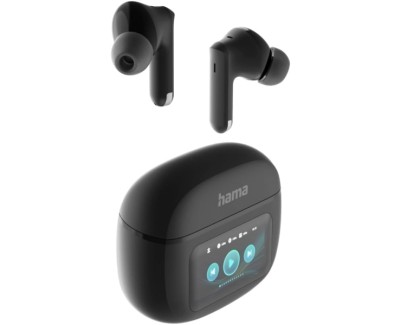 Hama Spirit Touch Auriculares Inalambricos TWS - Bluetooth 5.4 - Control Tactil Inteligente - Estuche Recargable - Color Negro