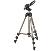 Hama Star 05 Tripode para Camara de Fotos - Peso Max 500g - Altura Ajustable hasta 106.5cm - Aluminio - Soporte de Liberacion Rapida - Cabezal de 3 Vias - Color Beige