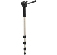 Hama Star 78 Mono Monopie Telescopico para Camara - Peso Max 4kg - Altura Ajustable hasta 176cm - Aluminio - Soporte de Liberacion Rapida - Cabezal de 3 Vias - Color Beige