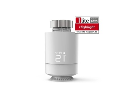 Hama Termostato de Radiador Inteligente - WLAN - Temperatura Regulable - Compatible con Asistente de Voz - Control con App - Color Blanco