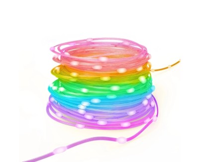Hama Tira LED RGB Inteligente - Longitud 10m - IP65 - Cable de Alimentacion de 1.5m - WiFi - Multicolor