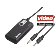 Hama Twin Adaptador de Audio Bluetooth - Jack 3.5mm Hembra - Rango de 10m - Color Negro