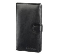 Hama Vegas Estuche para Tarjetas de Memoria SD y Micro-SD - Capacidad hasta 12 Tarjetas - Cuero - 8x1.6x13.7cm - Color Negro