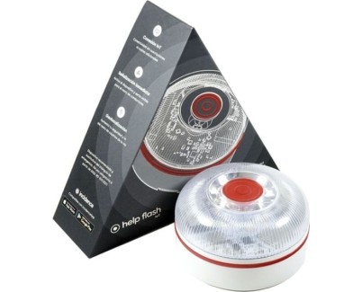 Help Flash IoT Baliza de Se&ntilde;alizacion de Emergencia V16 Conectada con DGT - Proteccion IP54 - Datos hasta Enero 2038