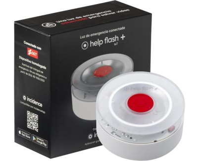 Help Flash IoT+ Baliza de Se&ntilde;alizacion de Emergencia V16 Conectada con DGT +290 Candelas - Proteccion IP54 - Datos hasta Enero 2038 - Fabricado en Espa&ntilde;a