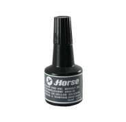 Horse Bote de Tinta para Tampon 30ml - Sin Aceite - Color Negro