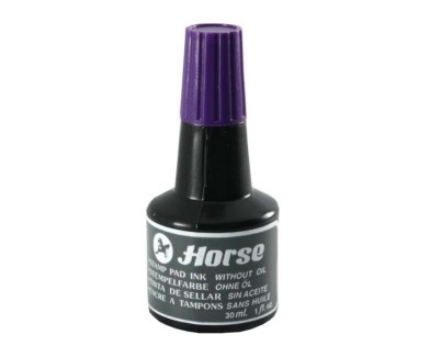 Horse Bote de Tinta para Tampon 30ml - Sin Aceite - Color Violeta