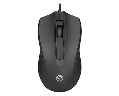 HP 105 Raton USB- Sensor Optico 1600 DPI - Dise&ntilde;o Ambidiestro Ergonomico - 3 Botones con Rueda de Desplazamiento - Ligero y Duradero - Color Negro