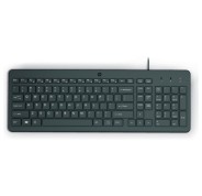 HP 150 Teclado USB - Patas Ajustables - Indicadores LED (Num/Caps) - Fabricado con Plastico Reciclado - Color Negro