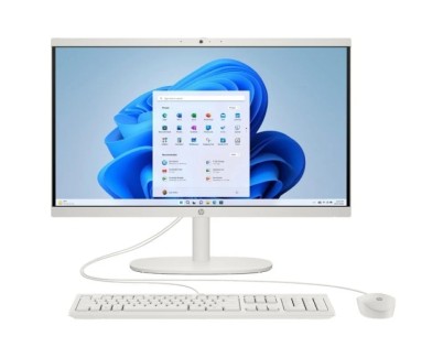 HP 22-DG0025NS All-in-One Intel N100 - 8GB DDR5 - 256GB SSD - 21.5\" FHD - Windos 11 Home - Color Blanco + Teclado QWERTY (ES) y Raton