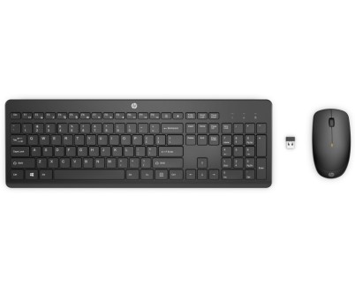 HP 235 Combo Teclado y Raton Inalambricos - 2.4GHz - Raton Optico 1600 DPI - Autonomia Hasta 16 MesesColor Negro
