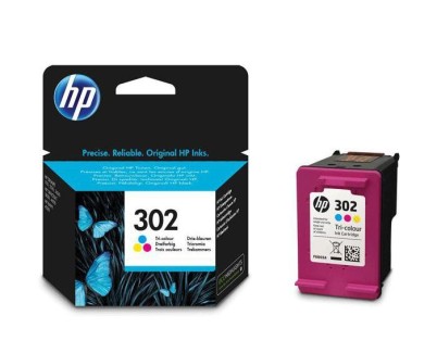 ORIGINAL HP 302 TRICOLOR CARTUCHO DE TINTA F6U65AE