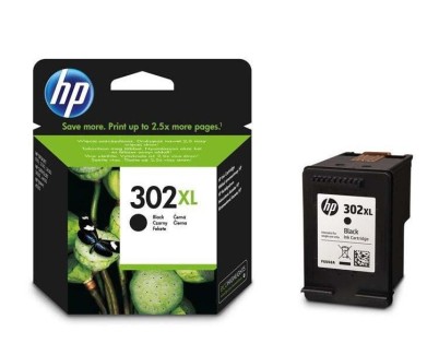 ORIGINAL HP 302XL NEGRO CARTUCHO DE TINTA F6U68AE