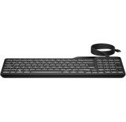 HP 405 Teclado USB Retroiluminado - 12 Teclas Programables - Retroiluminacion LED Blanca con 3 Niveles - Teclas Silenciosas de Perfil Bajo - Inclinacion Ajustable - Resistente a Derrames - Color Negro
