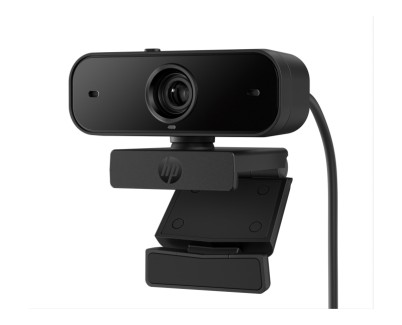 HP 435 Webcam Full HD 1080p - Autofoco - Correccion Automatica de Luz y Color - Campo de Vision 85&deg; - Doble Microfono con Reduccion de Ruido - Giro 360&deg; y Inclinacion 15&deg; - Cubierta de Privacidad - Color Negro