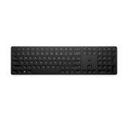HP 455 Teclado Inalambrico Programable 2.4GHz - Mas de 20 Teclas Programables - Teclas Contorneadas con Recorrido 2 mm - Patas Ajustables - Bateria hasta 20 Meses - Color Negro
