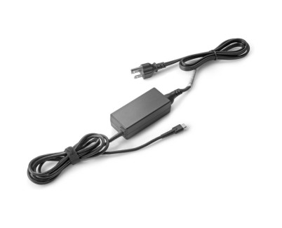 HP 45W USB?C LC Power Adapter - Cargador USB?C 45W con HP Fast Charge - Compatible con Portatiles HP con USB?C - Dise&ntilde;o Compacto y Ligero - Cable 1.8 m - Color Negro