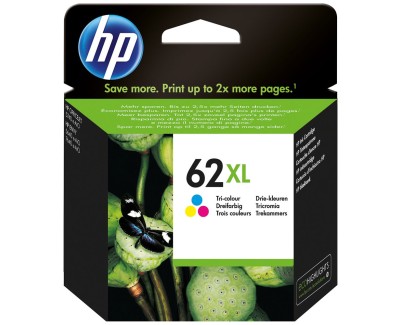 ORIGINAL HP 62XL TRICOLOR CARTUCHO DE TINTA C2P07AE