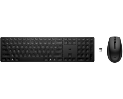 HP 655 Combo Teclado y Raton Inalambricos 2.4GHz - 24 Teclas Programables  Raton Optico Multi?Superficie 4000 DPI - Teclas Silenciosas - Dise&ntilde;o Ergonomico - Color Negro