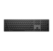 HP 975 Teclado Inalambrico Dual?Mode - Bluetooth + 2.4GHz - Retroiluminacion Inteligente Ajustable - Conecta hasta 3 Dispositivos - 20+ Teclas Programables - Bateria Recargable - Color Negro