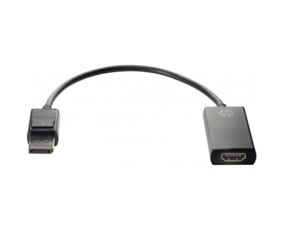 HP Adaptador DisplayPort a HDMI - Resolucion 4K - Conector DisplayPort Macho a HDMI Hembra - Dise&ntilde;o Compacto y Port&aacute;til
