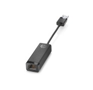 HP Adaptador USB 3.0 a Gigabit RJ45 G2 - USB?A a Ethernet 10/100/1000 - Conectividad de Red Estable - Plug & Play - Diseño Compacto y Portatil - Color Negro