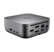 HP Dock G6 100W Thunderbolt 4 con 8 Puertos - 2xUSB-C, 3xUSB-A, 2xDisplay Port, 1xHDMI, 1xRJ-45 - Alimentacion hasta 100W via USB?C PD - Color Gris