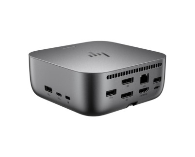 HP Dock G6 100W Thunderbolt 4 con 8 Puertos - 2xUSB-C, 3xUSB-A, 2xDisplay Port, 1xHDMI, 1xRJ-45 - Alimentacion hasta 100W via USB?C PD - Color Gris