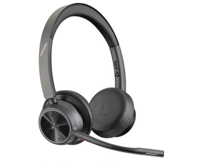 HP Poly Voyager 4320 UC M Auriculares con Microfono Bluetooth - Almohadillas Acolchadas - Controles en Auricular- Color Negro