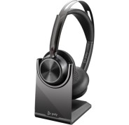 HP Poly Voyager Focus 2 MS Auriculares con Microfono Bluetooth 5.1 - Cancelacion de Ruido - Almohadillas Acolchadas - Autonomia hasta 40h - Control en Auricular - Color Negro