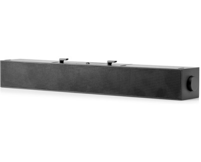 HP S101 Speaker Bar Barra de Sonido USB para Monitor - 2.5W RMS - USB Plug and Play - Frecuencia 140Hz?20kHz - Line In y Puerto de Auriculares  Color Negro