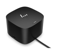 HP Thunderbolt Dock G4 280W con Cable Combinado - Thunderbolt 4 con 13 Puertos - hasta 230W de Potencia para Workstations - Soporte hasta 4 Monitores 4K - Ethernet 1Gb/2.5Gb, USB?C y USB?A, HDMI 2.0 y 2x DisplayPort 1.4 - Color Negro