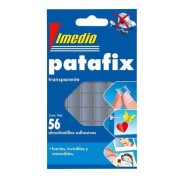 Imedio Patafix Masilla Adhesiva Transparente - Fuertes, Limpias y Removibles - 56 Piezas