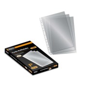 Ingraf Pack de 100 Fundas Multitaladro Folio Transparente 70 Micras - Acabado en Cristal
