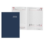 Ingraf Paris Agenda Anual - Dia Pagina - Viernes, Sabado y Domingo misma Pagina - Tamaño 15x21cm - Color Azul