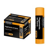 Ingraf Pegamento en Barra Adhesivo Solido 10gr - Sin Disolventes - Facil Aplicacion - Ideal para Oficina, Hogar y Colegio - Color Transparente
