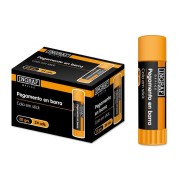 Ingraf Pegamento en Barra Adhesivo Solido 20gr - Sin Disolventes - Facil Aplicacion - Ideal para Oficina, Hogar y Colegio - Color Transparente
