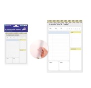 Ingraf Planificador Diario - Medidas 15x21cm - Espiral con Tapa de Polipropileno - 50 Hojas de 80grs