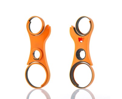 Innovagoods Abridor Multifuncion 5 en 1 - Ergonomico - Reduce Esfuerzos - 24.5x9x2cm - Color Naranja