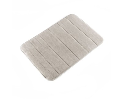 Innovagoods Alfombra de Aseo Viscoelastica - Antideslizante - Superabsorbente - Facil Limpieza - 55x40x1cm - Color Blanco