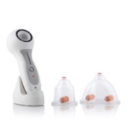 Innovagoods Aparato Anticelulitico de Vacumterapia Pro - Intensidad Regulable - Recargable por USB - Incluye Rodillos de Succion - Uso Diario 5 a 10 Minutos - Color Blanco Gris