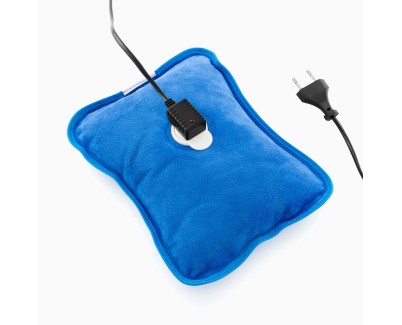 Innovagoods Bolsa de Agua Caliente Electrica - Potencia 600W - Duracion hasta 2h - Recargable - Temperatura hasta 75&ordm;C - 18x23x4cm - Color Azul
