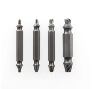 Innovagoods Brocas para Extraer Tornillos - Acero Templado Endurecido - 4 Piezas - Universal - Color Gris