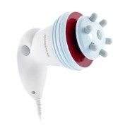 Innovagoods Cellyred Masajeador Anticelulitico Vibratorio con Infrarrojos 5 en 1 - Intensidad Regulable - 5 Cabezales Intercambiables - Funcion Calor - Diseño Ergonomico - Color Blanco Gris