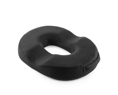 Innovagoods Charnut Cojin de Gel y Espuma con Carbon de Bambu Antiolores - Refrigerante - Soporta hasta 100kg - Funda Extraible para Limpieza - Base Antideslizante - 47x34x7cm - Color Negro