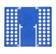 Innovagoods Doblador de Ropa - Polipropileno - Plegable - Uso Sencillo - Compacto - 24x59x1cm - Color Azul