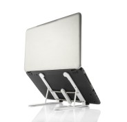 Innovagoods Flappot Soporte para Portatil hasta 17\" - Soporte Ajustable - Antideslizante - Ligero - Portatil - Incluye Funda - 8 Niveles de Inclinacion - 21x16.5x26.5cm - Color Blanco